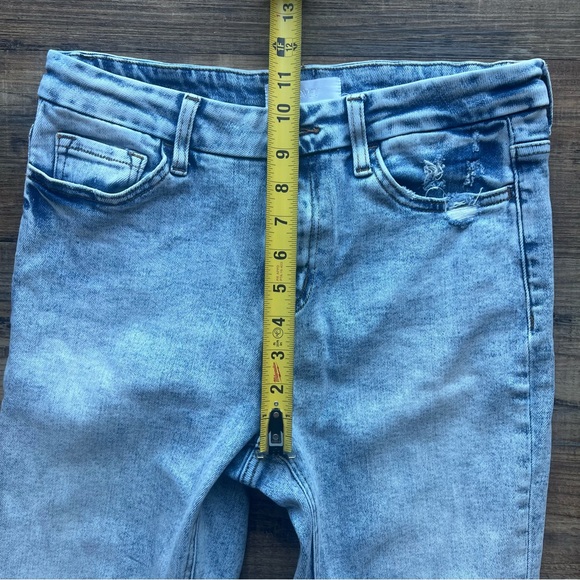 VERVET Womens Skylar High Rise Bootcut Jeans Light Wash Lightly Distressed Sz 29 - Picture 4 of 10